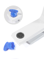 Смеситель "Grocenberg" для раковины и умывальника (белый хром)