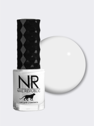 NR Лак для стемпинга белый №04, 10мл.