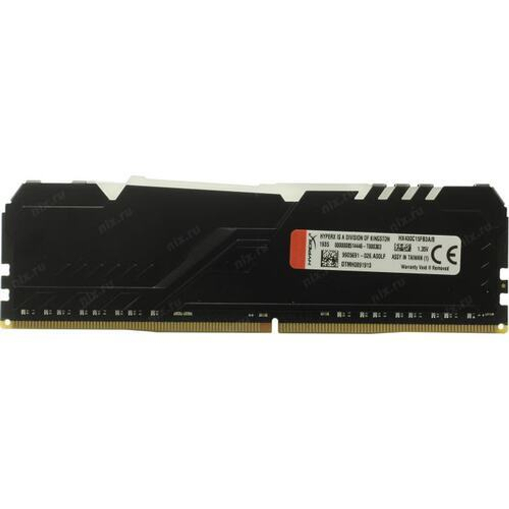 Модуль памяти Kingston HyperX Fury DDR4 DIMM 8Gb PC4-24000 CL15