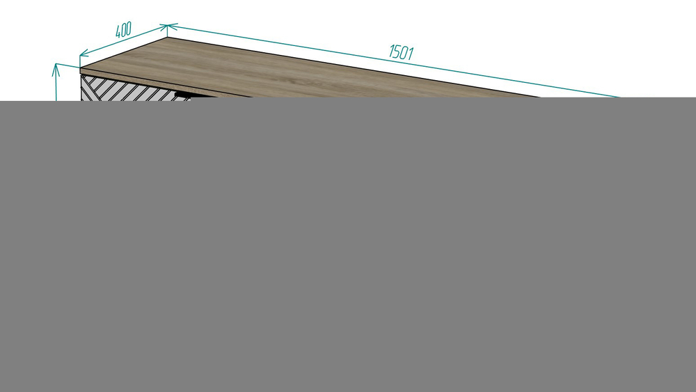 Комод Марвин 1 МДФ 150*40*60 см,    Фиеста