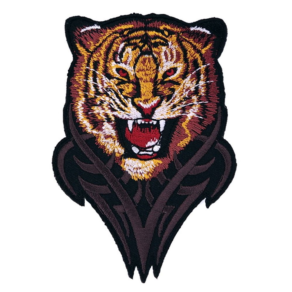 Нашивка Тигр в узоре (75х110)