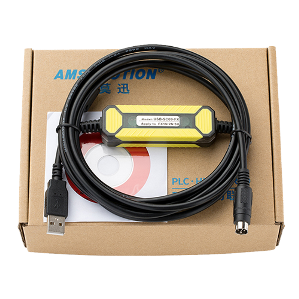 Кабель USB-SC09-FX для программирования ПЛК Mitsubishi FX0N/FX0S/FX1S/FX1N/FX2N/FX3U/FX3G