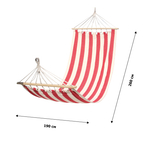Гамак Полоска тканевый с перекладиной 2000х800мм (полоска) (15 шт в уп.) арт.WRD02 "Garden story"