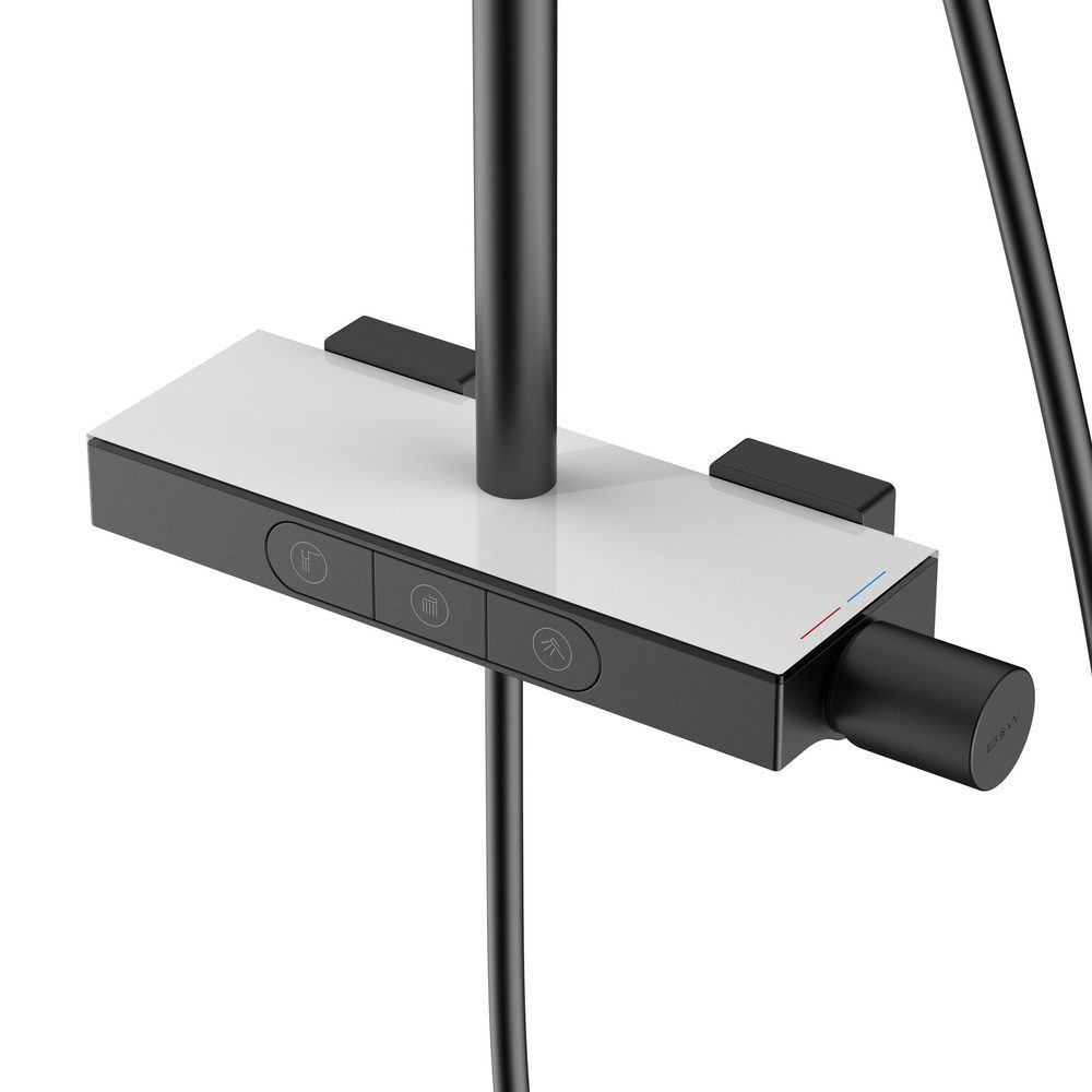 Душевая система Black&White Universe черная матовая (UK5010В)