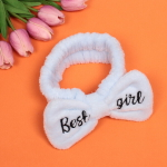 Повязка на голову «New collection Vostok - Best girl», цвет черный, розовый, голубой и сиреневый, 20*6см ( упаковка белый ZIP пакет )