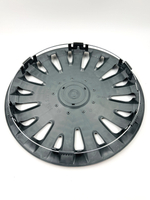 Колпаки на колеса гибкие черные с эмблемой R15 4 шт