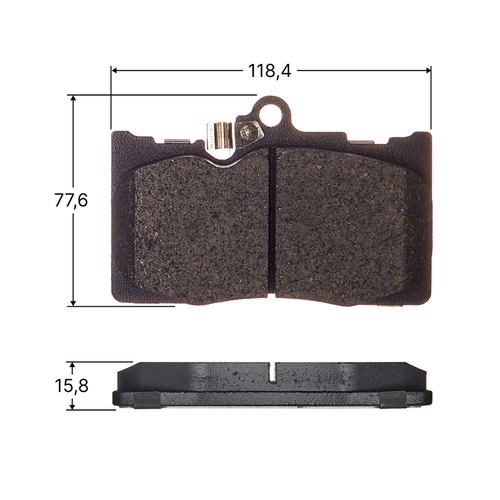 Колодки тормозные дисковые Avantech передние (противоскрипная пластина в компл.) AV283