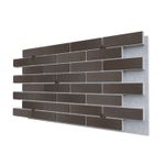 Негорючая термопанель ППС PRO Керамин Куба 9 Шоколадный 0,612 м², 1020x600 мм