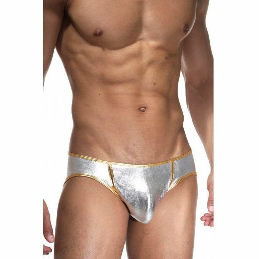 Мужские трусы брифы серебристые Cosmos Colors CM20GS