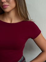 Футболка skims облегающая с открытой спиной