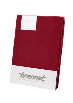 Простыня на резинке 100х200 Brennet 0036 571 бордовая Германия