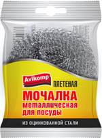 Губка металлическая плетеная AVIKOMP 1 шт,