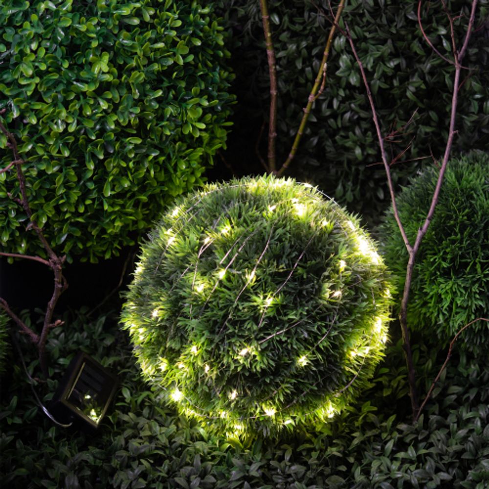 Садовая гирлянда ЭРА ERASF22-18 Нить на солнечной батарее теплый свет 21,9 м