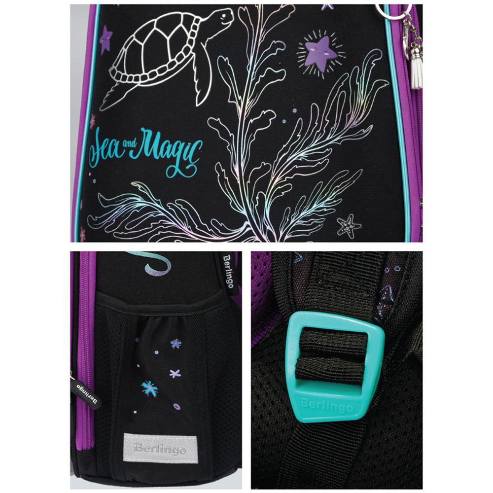 Ранец Berlingo Expert "Sea magic" 37*28*16см, 2 отделения, 2 кармана, анатомическая спинка