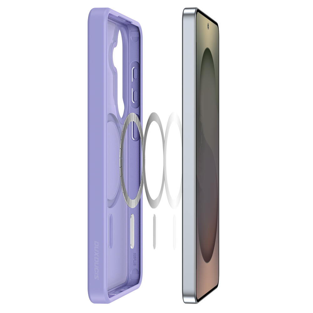 Чехол светло-фиолетового цвета с MagSafe для Samsung Galaxy S26, серия Yind Series от Dux Ducis