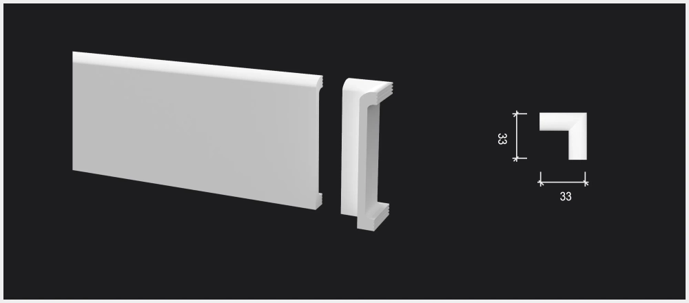 Комплектующий элемент DD707/U1 для плинтуса - внутренний угол