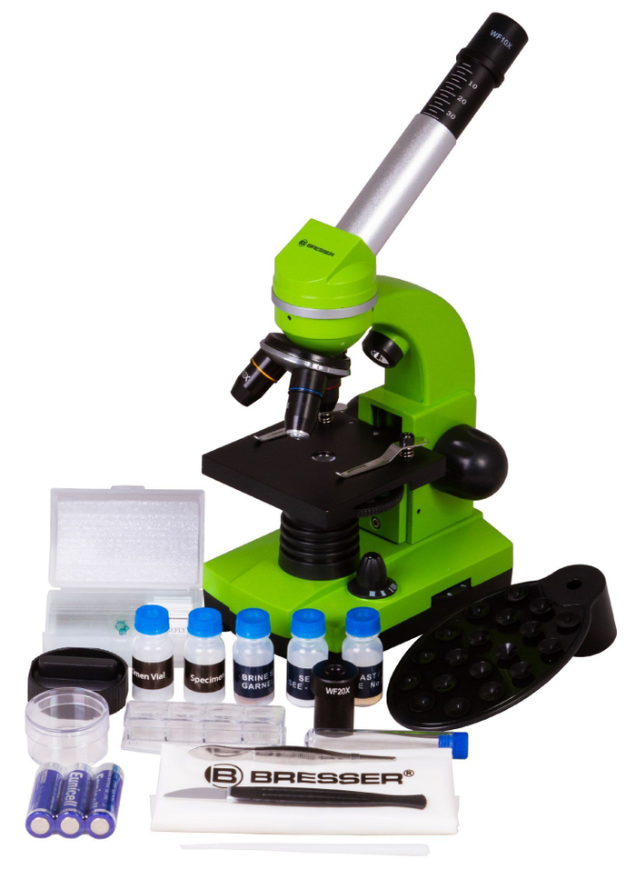 Микроскоп Bresser Junior Biolux SEL 40-1600x, зеленый