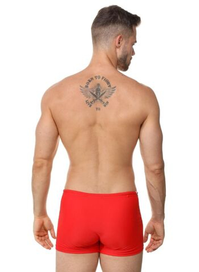 Мужские плавки-боксеры с оригинальной брендированной вставкой (Размер: L) (Цвет: серый)