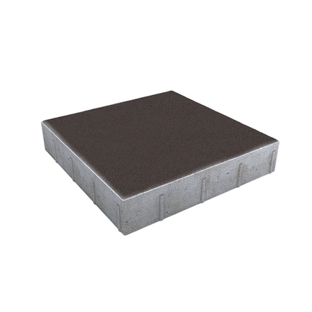 Тротуарная плитка КВАДРАТ 500х500 мм - Стандарт Коричневый