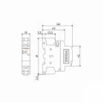 Контактор одномодульный Werkel W941M20O