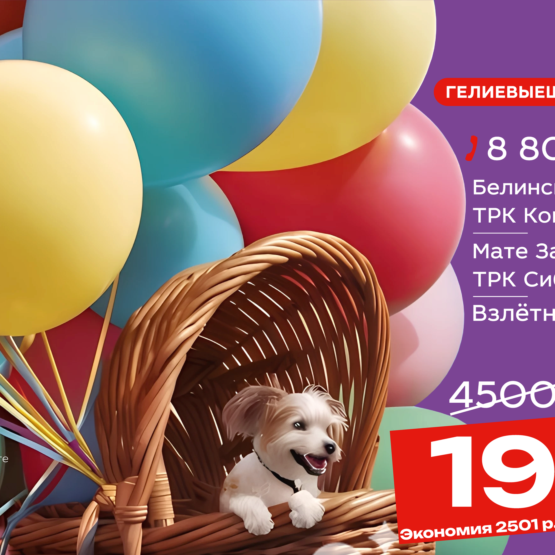 30 ГЕЛИЕВЫХ ШАРОВ ЗА 1999р.