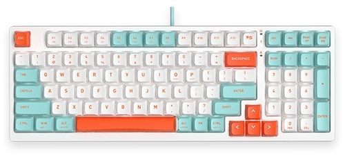 Клавиатура A4Tech FS300 PANDA SNORKELING белый