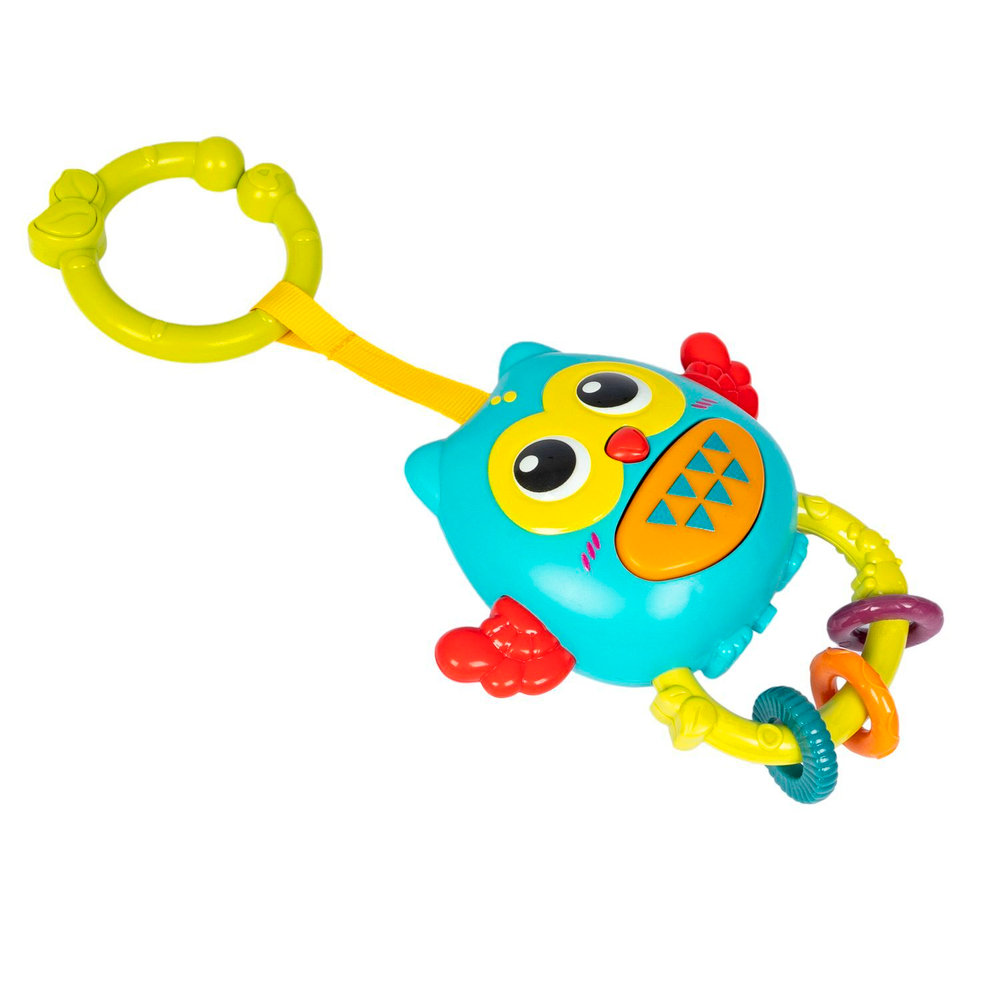 Игрушка-погремушка музыкальная подвеска Сова