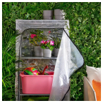 Стеллаж c чехлом - IKEA HYLLIS, 180х27х140 см, оцинкованный, ХИЛЛИС ИКЕА