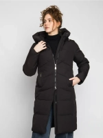 Куртка зимняя удлиненная с капюшоном