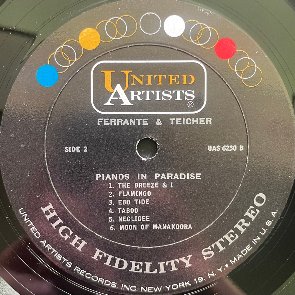 Ferrante & Teicher ‎– Pianos In Paradise (США 1962г.)
