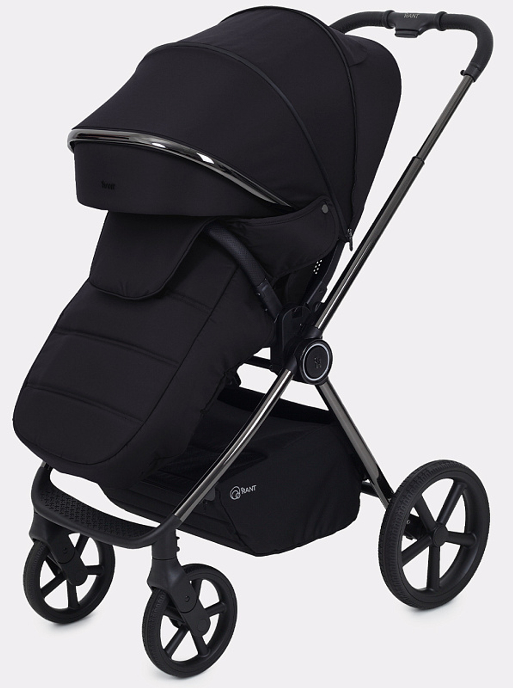 Детская коляска Rant Teo Black Chrome 2 в 1 Black
