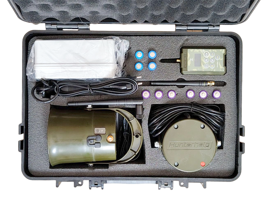 ПДУ (Wi-Fi) +беспроводной манок-динамик Альфа (wifi)+динамик Альфа в кейсе