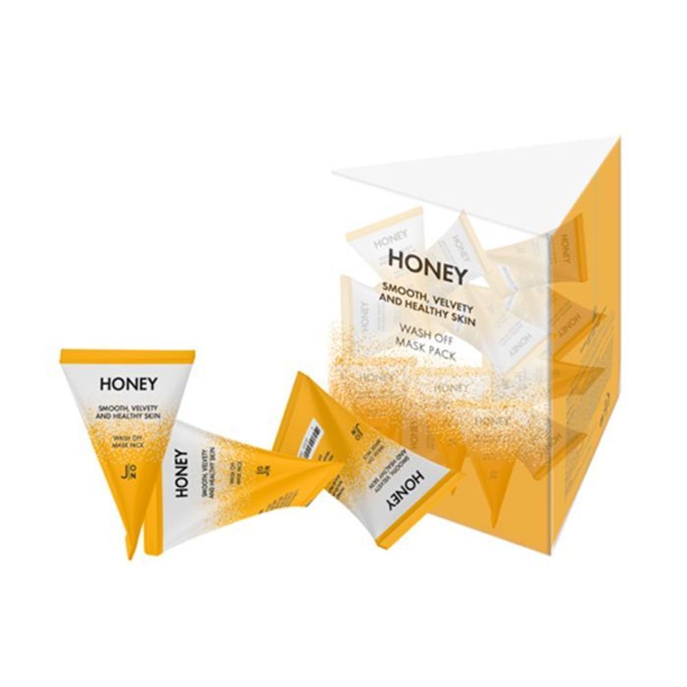 J:ON Honey Smooth Velvety and Healthy Skin Wash Off Mask Pack маска для лица с экстрактом меда (в пирамидках)