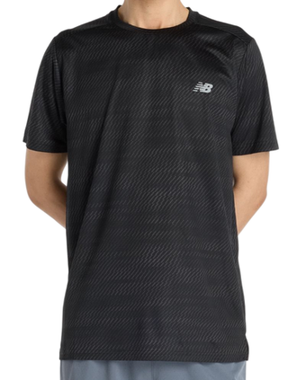 Мужская теннисная футболка New Balance Sport Essentials Printed - black