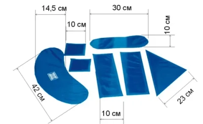 Набор рентгенозащитных пластин Ренекс НРП-1,0 Рb мм