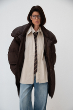 Рубашка двойная в полоску