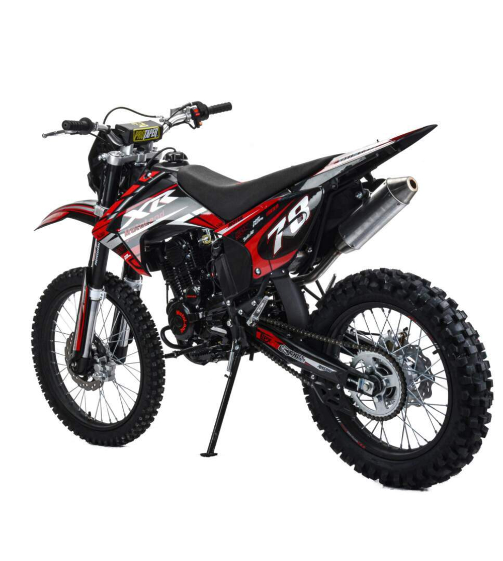 Мотоцикл Кросс Motoland XR300 LITE красный (175FMM)