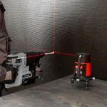 Лазерный уровень CRX-30R, 30 м, красный луч, батарейки, резьба 5/8" MTX