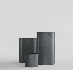 Кашпо, коллекция Concrete (Midnight), форма CYLINDER