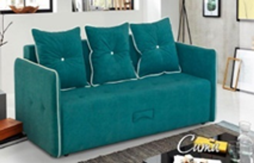 Сити диван прямой  БЕЗ ОТСТРОЧКИ кат 400 Основа : Бренди Stone Делюкс