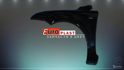 Переднeе левое крыло черного цвета на Ford Focus 2 2005-2008