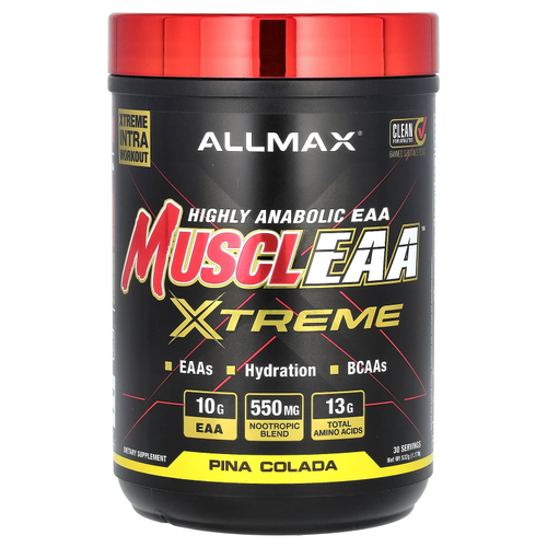 ALLMAX, MUSCLEAA ™ Xtreme, пина-колада, 532 г (1,17 фунта)