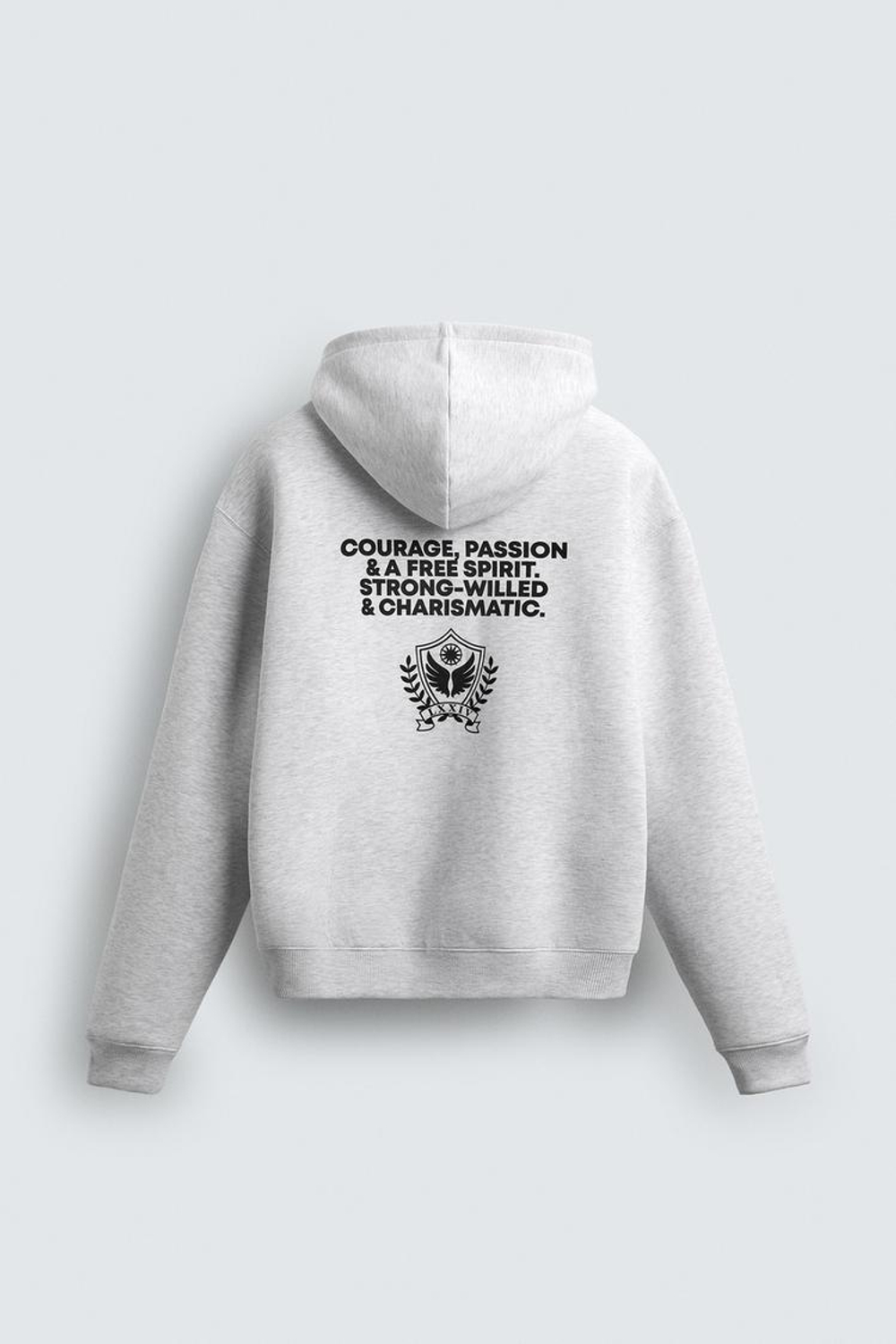 ZARA ТОЛСТОВКА С КОМБИНИРОВАННЫМИ НАДПИСЯМИ, СЕРЫЙ МЕЛАНЖ