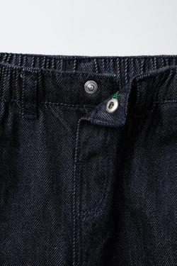 ZARA ДЖИНСОВЫЕ БРЮКИ-БАНАНЫ, СИНИЙ/ИНДИГО