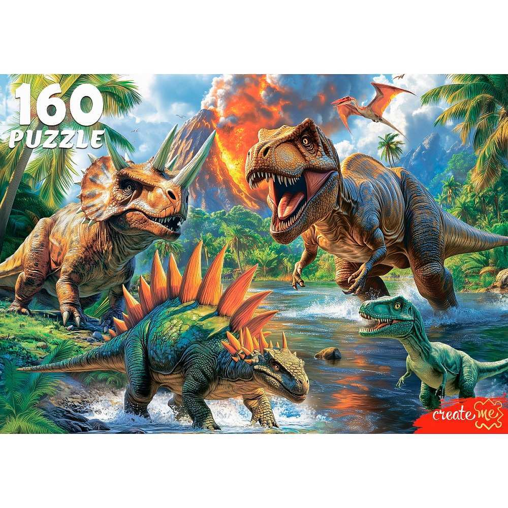 Пазл 160 Эпоха динозавров Ф160-4545