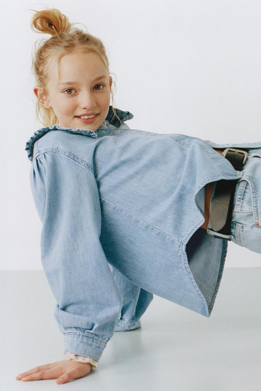 ZARA ДЖИНСЫ БОМБАЧИ, СИНИЙ