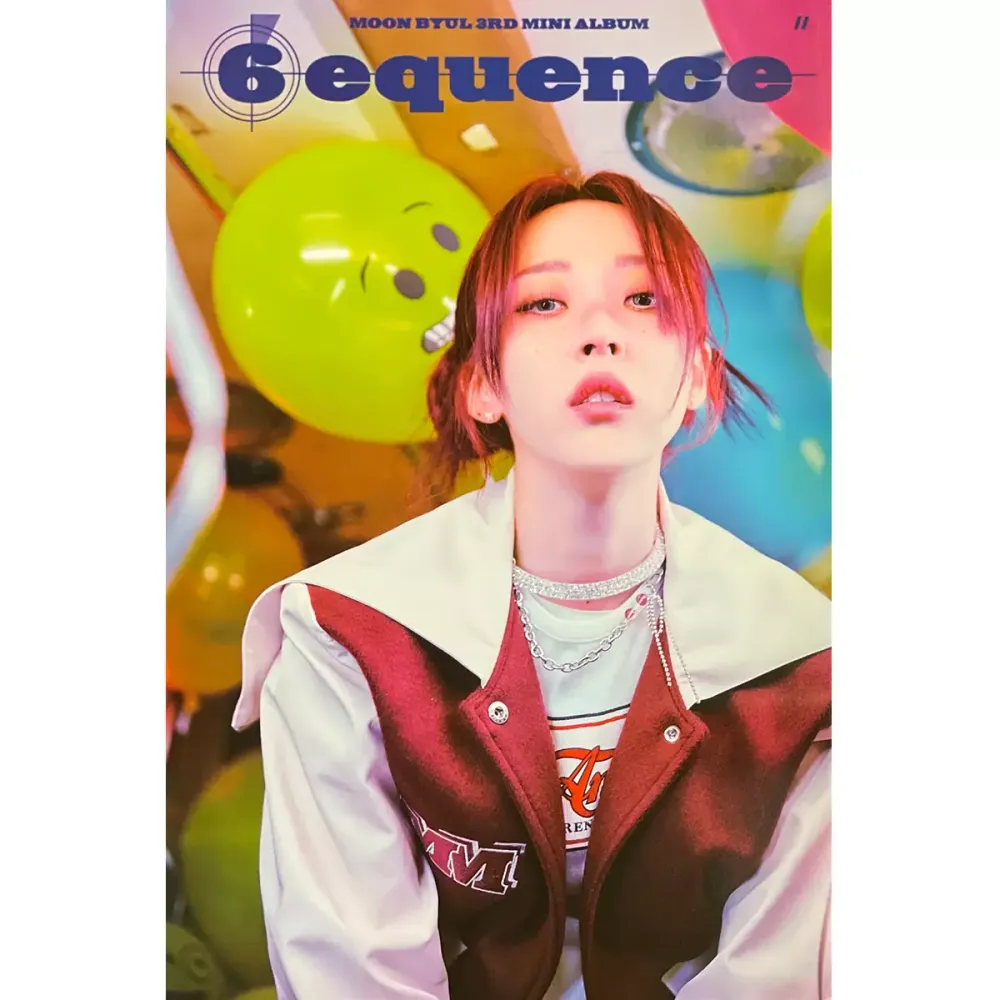 Официальный постер MOONBYUL MAMAMOO - 6equence (A ver.)