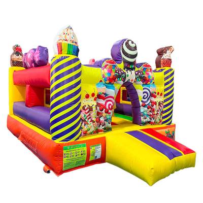 Коммерческий надувной батут «Сладкий замок» без горки, 3,5*3*2,3 м