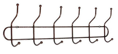 Вешалка настенная "Дружба" 6" медный антик (61285)