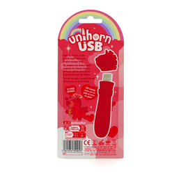 Вибропуля Unihorn USB - Cupid's Beau, красный